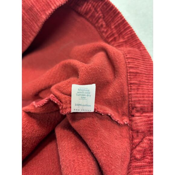 Marine Layer Women’s Size S Florence Shift Dress Corduroy Sleeveless Rust/Red - Picture 6 of 10